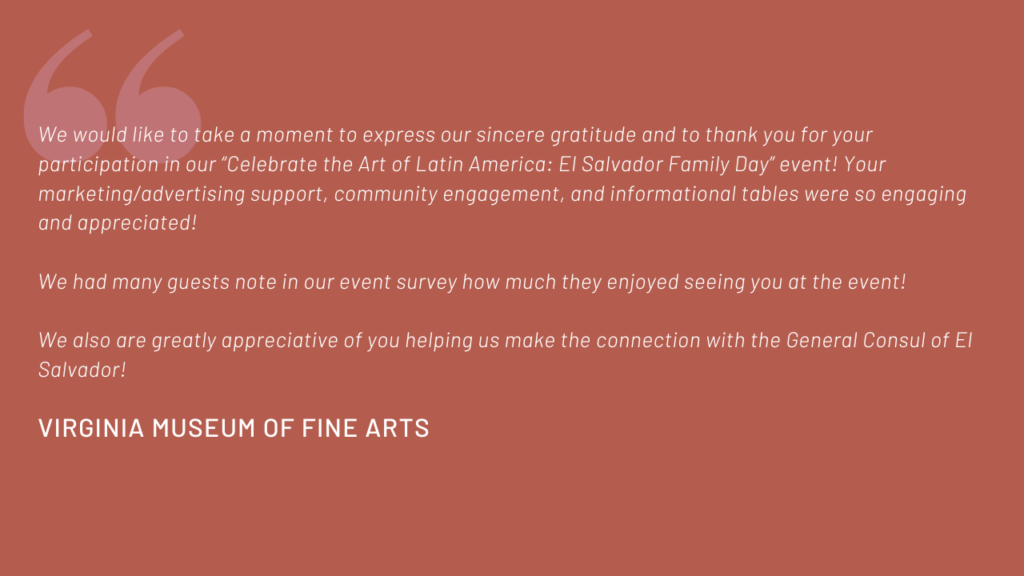 Testimony from Virginia Museum of Fine Arts about working with WBTK